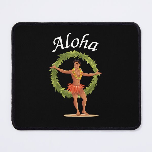 Item preview, Young male Hula dancer Aloha 2 designed and sold by TheTrendsDesk.