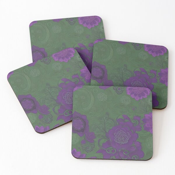Item preview, Lush Lavender Enchantment: Vector Harmony in Green and Purple designed and sold by FemmeFlair.
