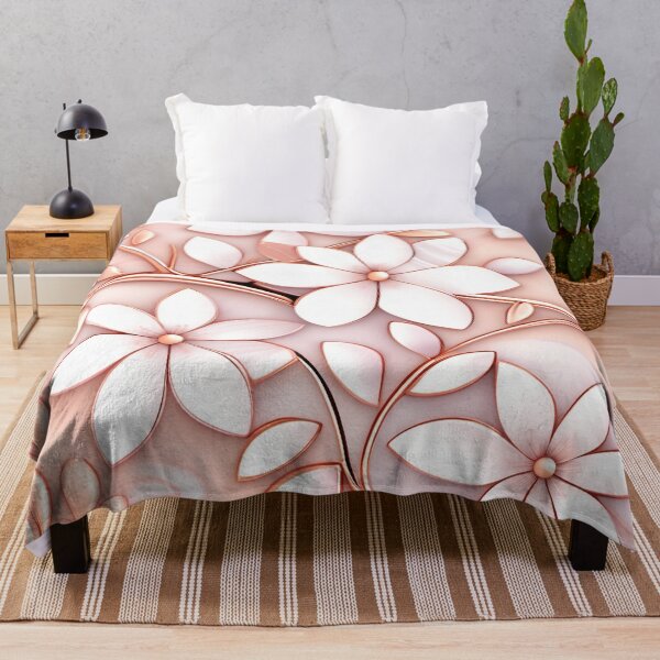 Item preview, Rose Gold-Marble Flower Design designed and sold by BirdsnStuff.