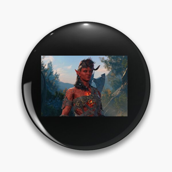 Artikelvorschau, Karlach, der Tiefling-Barbaren-Abenteurer entworfen und verkauft von delacerdaan.