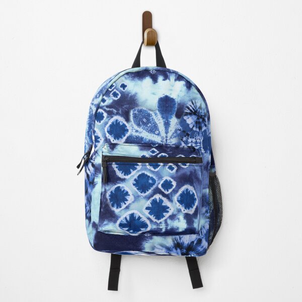 Item preview, Shibora Batik Blue Tie Dye Floral designed and sold by Groovy Gringa.