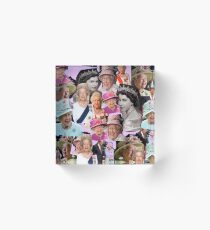HRH Queen Elizabeth II Acrylic Block