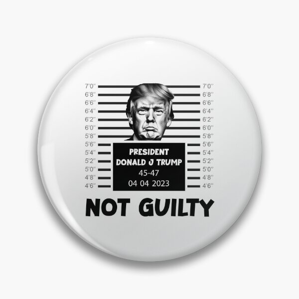 Item preview, Donald Trump Police Mugshot Photo  Not Guilty 45-47 President Tee shirt DJT arrest US presidential elections Trump Support Tee designed and sold by AshtonYorkClos.