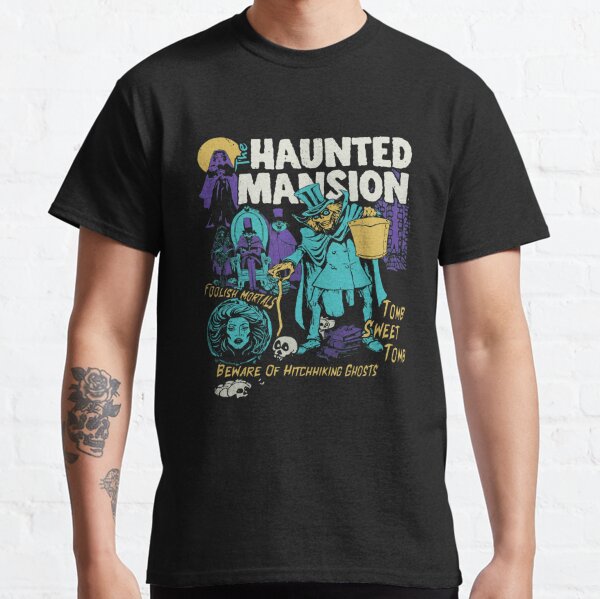Vintage Retro The Haunted Mansion Ghosts Halloween Disney Spooky Month Spooky Season Classic T-Shirt