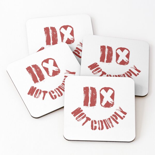 Item preview, DO NOT COMPLY Defiant Delight: Embrace Your Uniqueness with a Smile That Wont Comply Minimal Version  designed and sold by pelagio.