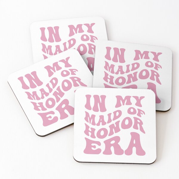 Item preview, In My Maid of Honor Era in Wavy Groovy Pink designed and sold by My Sweet Engagement.