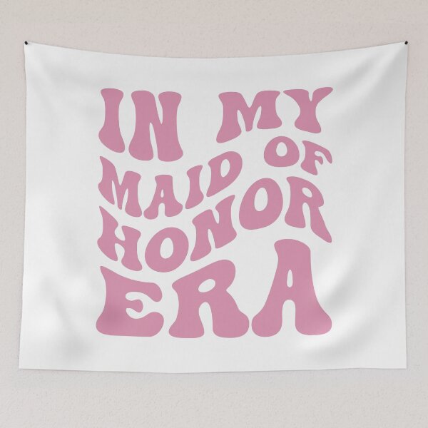 Item preview, In My Maid of Honor Era in Wavy Groovy Pink designed and sold by My Sweet Engagement.