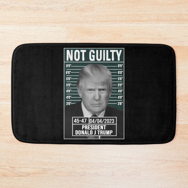 Item preview, Donald Trump Police Mugshot Photo  Not Guilty 45-47 President Tee shirt DJT arrest US presidential elections Trump Support Tee designed and sold by AshtonYorkClos.