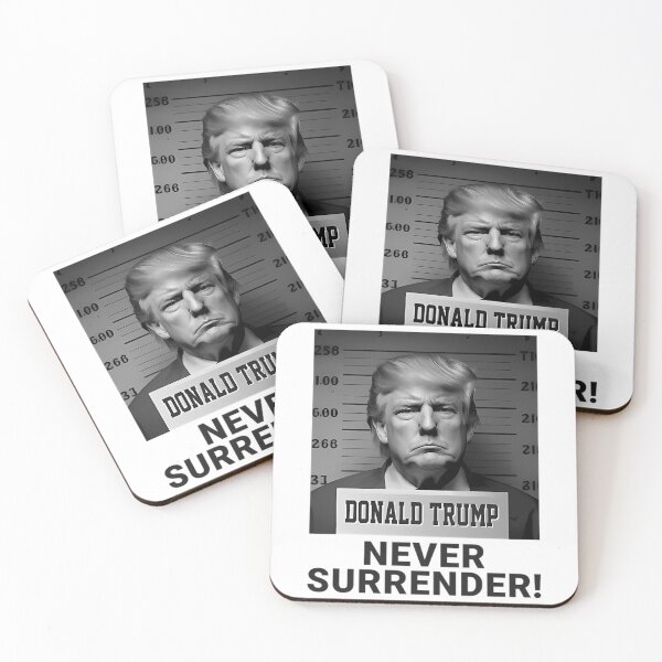 Item preview, Trump Never Surrender 2024 Mugshot designed and sold by ClothesRevolut.