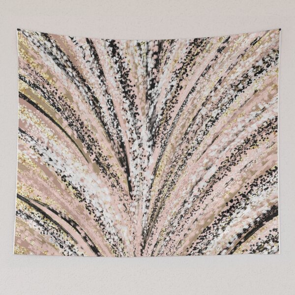 Item preview, Rose Gold and Glitter Brushstrokes Burst designed and sold by lisaguen.