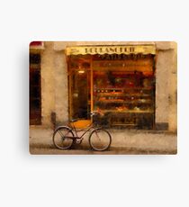 Boulangerie & Bike Canvas Print