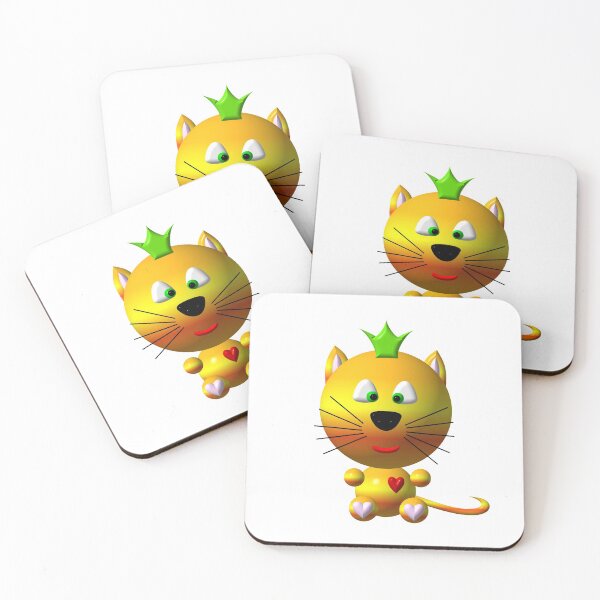 Item preview, Cute cat wearing a crown designed and sold by Artist4God.