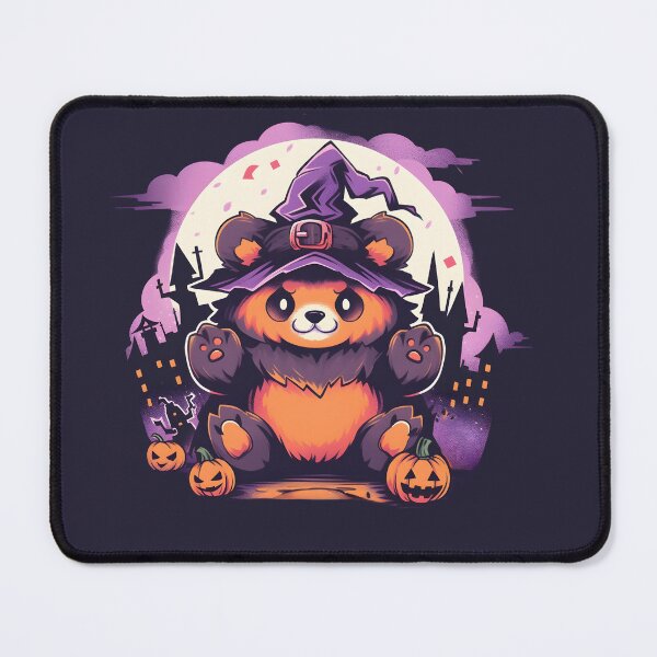 Item preview, Cute Halloween Bear in a Cityscape designed and sold by InkedBeasts.