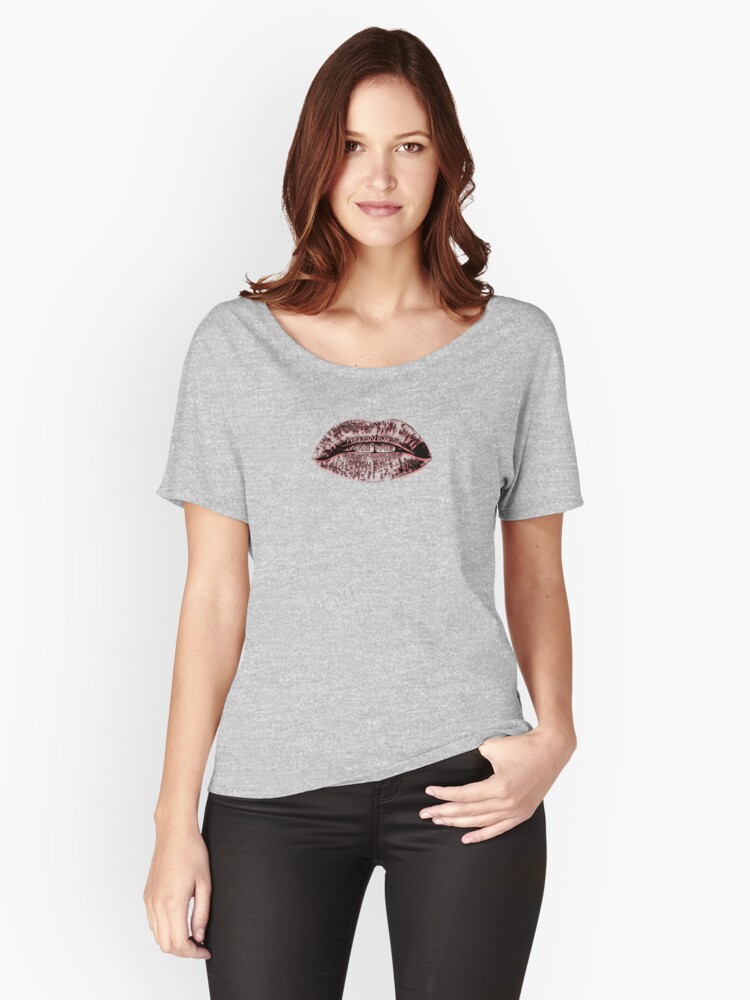 Thumbnail 1 of 3, Relaxed Fit T-Shirt, Hotwives are the best wives lips designed and sold by Vixen-Games.