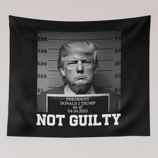 Item preview, Trump Not Guilty President Trump Mugshot 2024 designed and sold by ClothesRevolut.