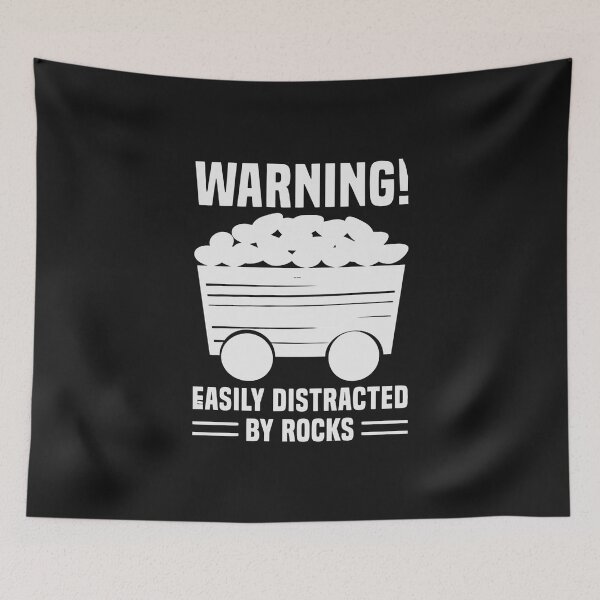 Item preview, Easily Distracted By Rocks designed and sold by saithing.
