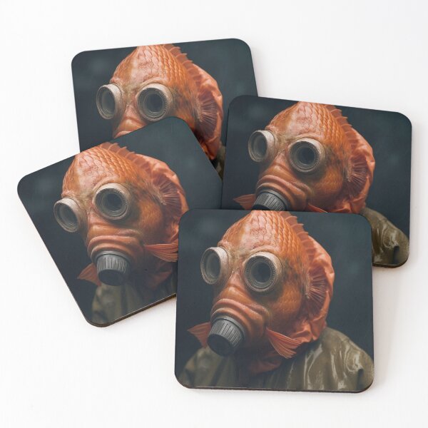 Item preview, Metamorphosis in the Depths: Fish Humanization after Chemical Contamination designed and sold by EnigmaEra.