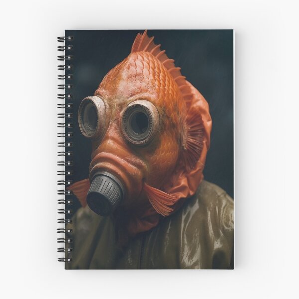 Item preview, Metamorphosis in the Depths: Fish Humanization after Chemical Contamination designed and sold by EnigmaEra.