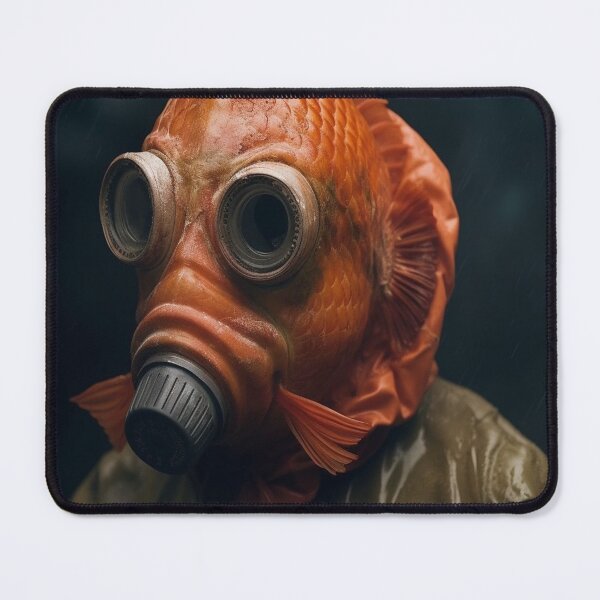 Item preview, Metamorphosis in the Depths: Fish Humanization after Chemical Contamination designed and sold by EnigmaEra.