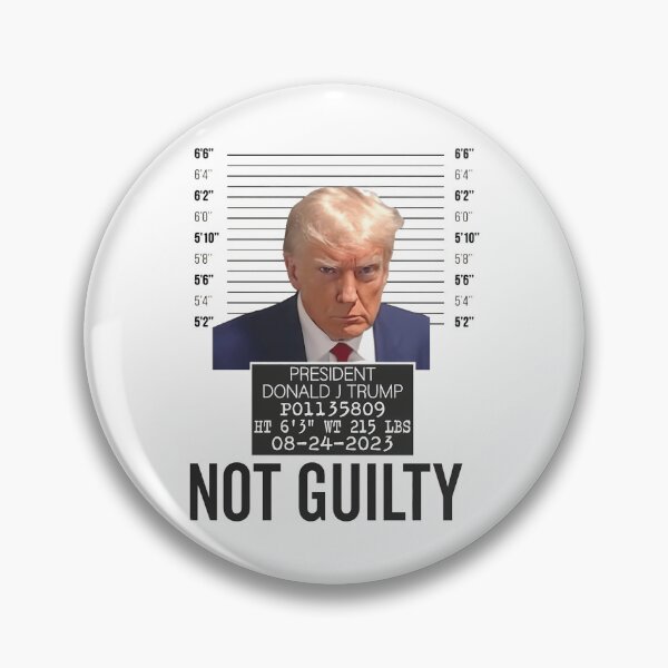 Item preview, Donald Trump Police Mugshot Photo  Not Guilty 45-47 President Tee shirt DJT arrest US presidential elections Trump Support Tee designed and sold by AshtonYorkClos.