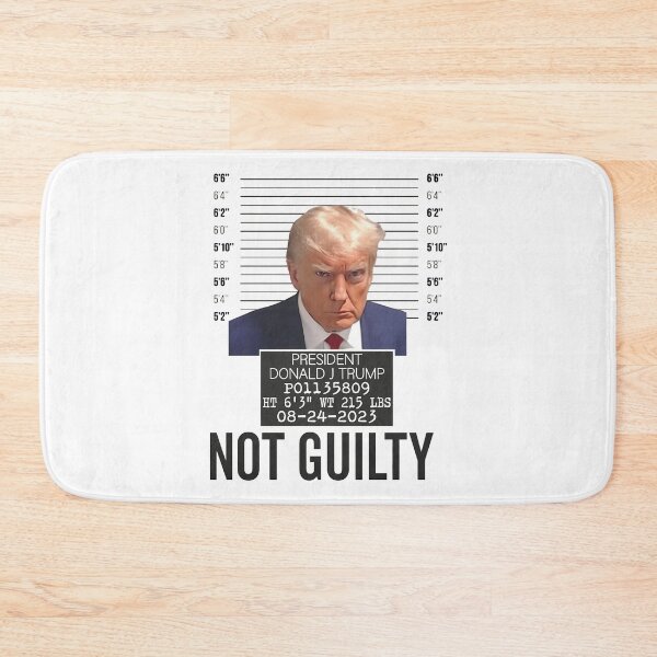 Item preview, Donald Trump Police Mugshot Photo  Not Guilty 45-47 President Tee shirt DJT arrest US presidential elections Trump Support Tee designed and sold by AshtonYorkClos.