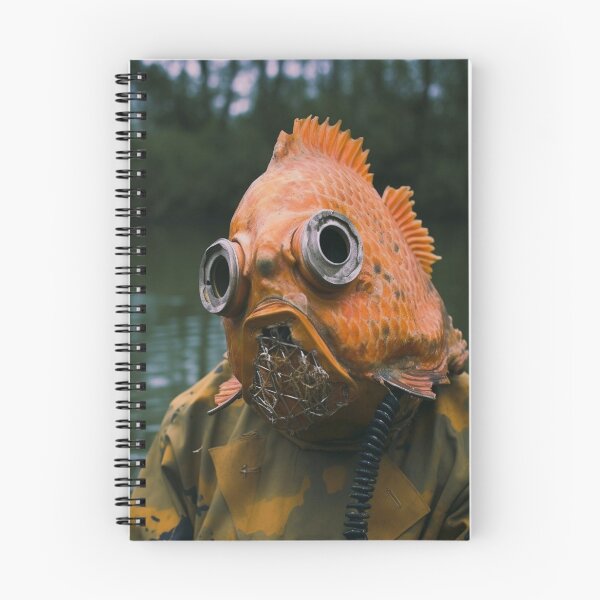 Item preview, The Altered Currents: Fish's Human-like Traits Post Chemical Contamination designed and sold by EnigmaEra.