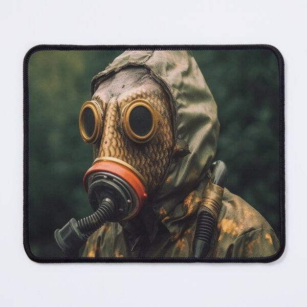 Item preview, Beneath the Surface Shift: Humanization of Fish Following Chemical Exposure designed and sold by EnigmaEra.