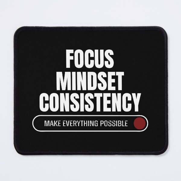Item preview, Focus, mindset & consistency - inspirational designed and sold by Mar-Matla.