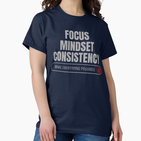 Item preview, Focus, mindset & consistency - inspirational designed and sold by Mar-Matla.
