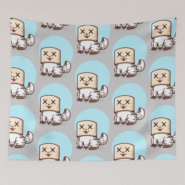 Item preview, A Small Cat Wearing a Marshmello Mask   designed and sold by andhew.