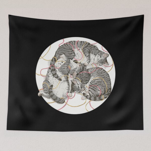 Item preview, cats rose and gold Drawstring Bag 	 designed and sold by eekhpepzbl39.