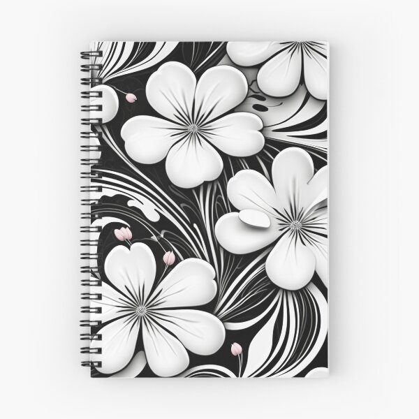 Item preview, Black and White Floral Marble Design designed and sold by BirdsnStuff.