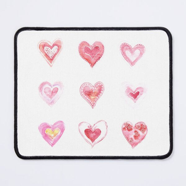 Item preview, Watercolor Hearts Set, Watercolor Texture designed and sold by graphic-genie.