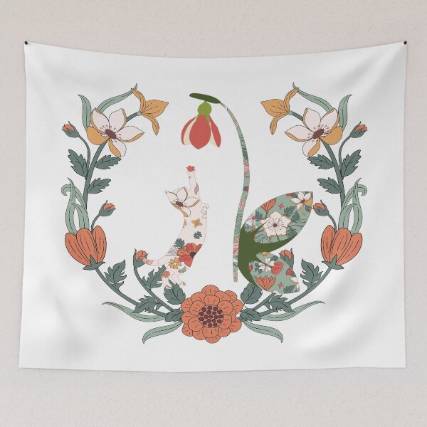 Item preview, Boho Cat in Amid of Flowers designed and sold by Vachala.