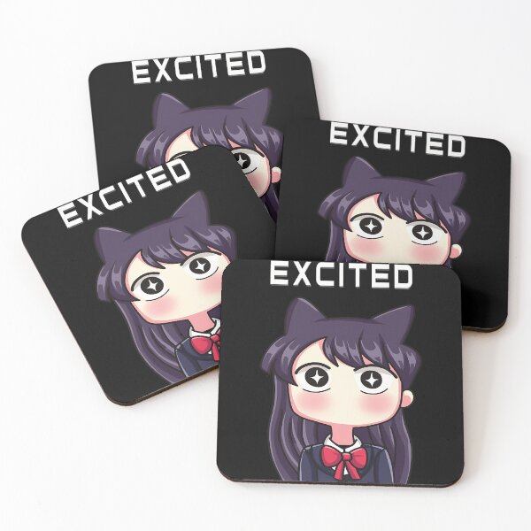Item preview, Red Moon - Komi Can't Communicate Komi San Retro - Komi Shouko Excited designed and sold by WriliesSpears.
