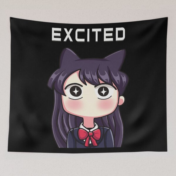 Item preview, Red Moon - Komi Can't Communicate Komi San Retro - Komi Shouko Excited designed and sold by WriliesSpears.