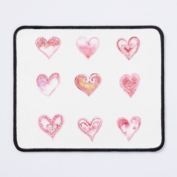 Item preview, Watercolor Hearts Set, Watercolor Texture designed and sold by graphic-genie.