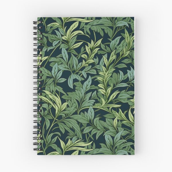 Item preview, Vintage 3D Green Leaves Pattern designed and sold by SmallDesignBarn.