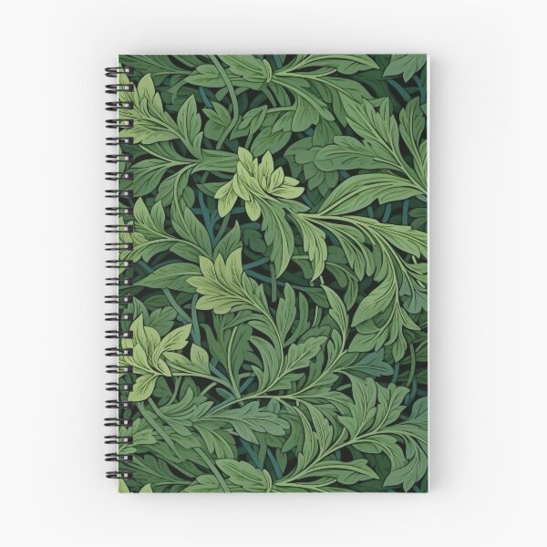 Item preview, Vintage 3D Green Leaves Pattern designed and sold by SmallDesignBarn.