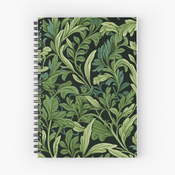 Item preview, Vintage 3D Green Leaves Pattern designed and sold by SmallDesignBarn.