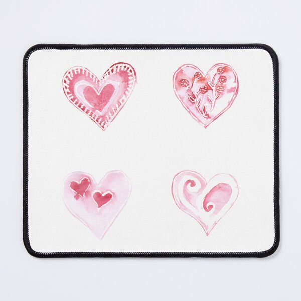 Item preview, Watercolor Hearts Set, Watercolor Texture designed and sold by graphic-genie.