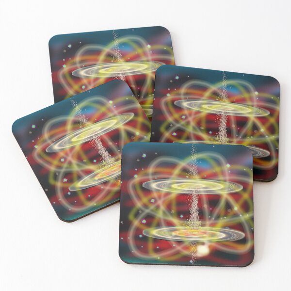 Item preview, Two Galaxy Exchanging Nuclear Force designed and sold by Red bubble Artist.