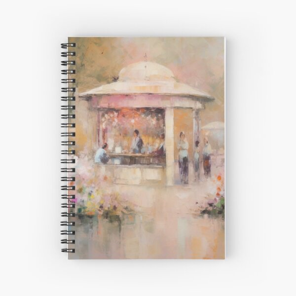 Coquette aesthetic vintage painting of girl friends Spiral Notebook for  Sale by CoquetteArt