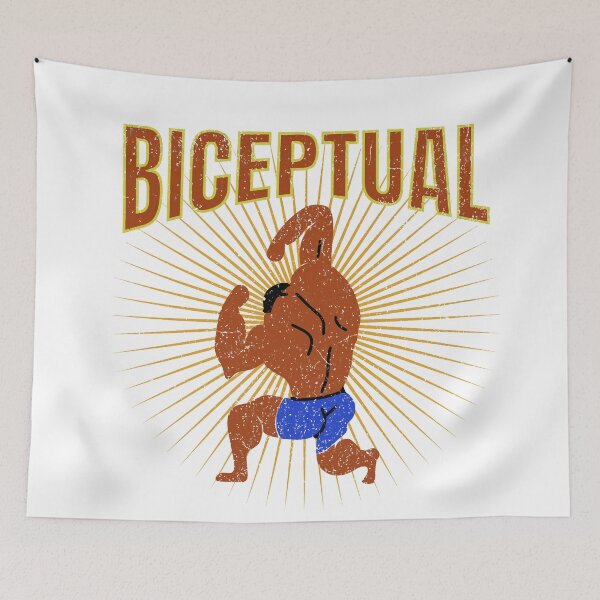 Item preview, Funny Biceptual Gym Guy designed and sold by CyberWindow.