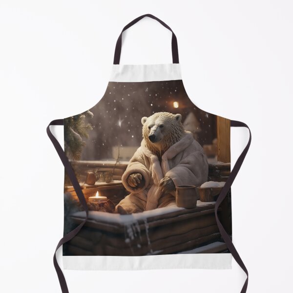 Item preview, polar bear in sauna designed and sold by EdicionesJML.