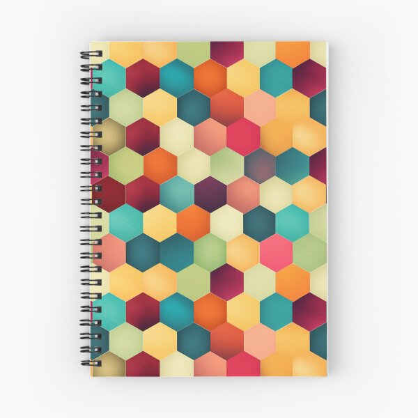 Item preview, Colorful 3D Vintage Hexagon Pattern Design designed and sold by SmallDesignBarn.