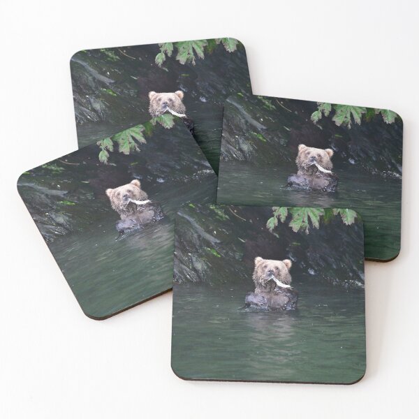 Item preview, Kodiak Bear with fish designed and sold by EaglemasterArts.