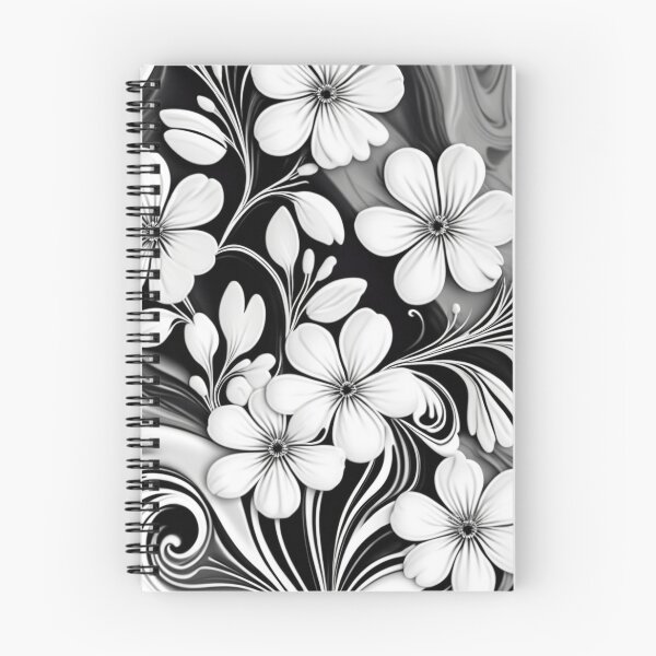 Item preview, Black and White Floral Marble Design designed and sold by BirdsnStuff.