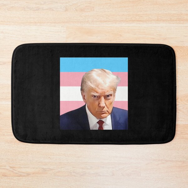 Item preview, DONALD TRUMP TRANS PRIDE FLAG MUGSHOT designed and sold by AshtonYorkClos.
