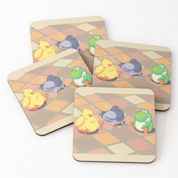 Artikelvorschau, Fetter Chocobo, fette Taube und fettes y0sh1 entworfen und verkauft von CuteBlueArt.